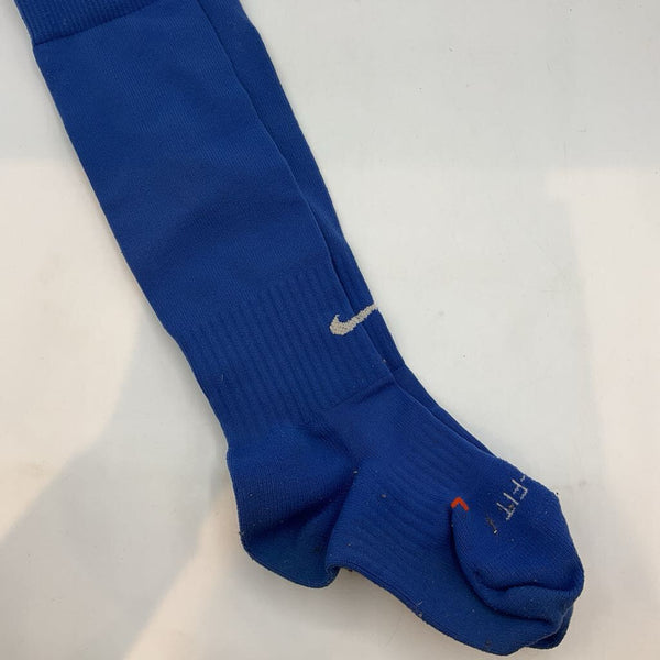 Size L: Nike Blue Soccer Socks