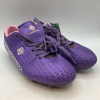 Size 4Y: Dream Pairs Purple/Pink Lace-Up Cleats REDUCED