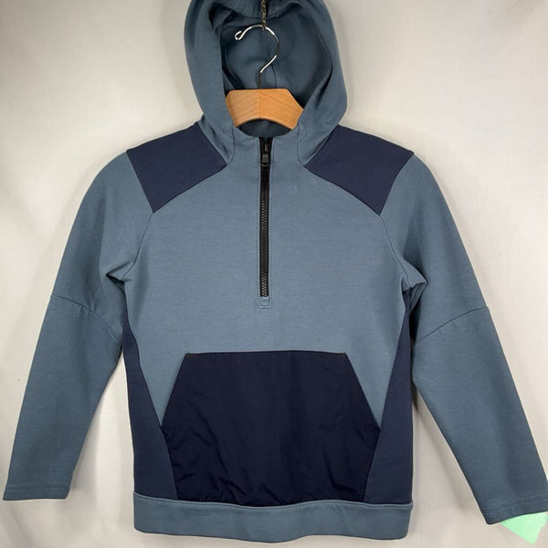 Size 8: Old Navy Two Tone Blue 1/4 Zip Hoodie