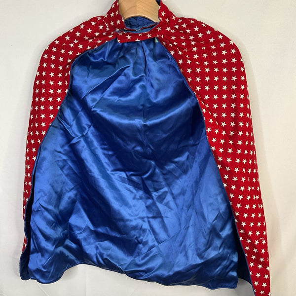 Size OS Youth: Red/White/Blue Stars Cape