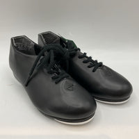 Size 10.5: Capezio Black Lace-Up Tap Shoes