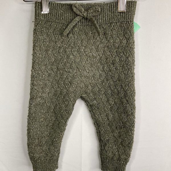 Size 6-12m: Quincy Mae Green Knit Cozy Pants