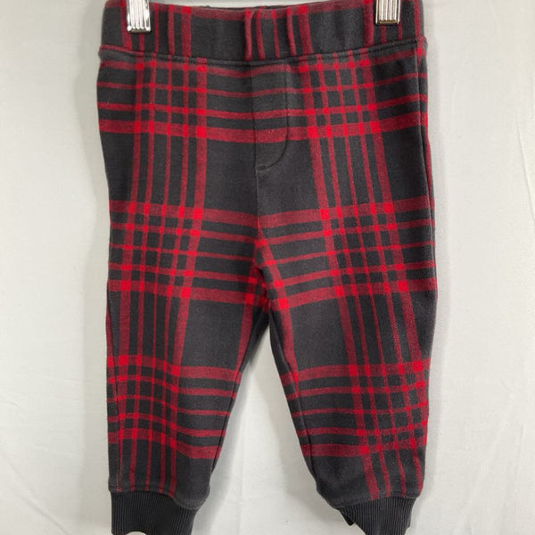 Size 18-24m (80): Hanna Andersson Black/Red Plaid Cozy Pants