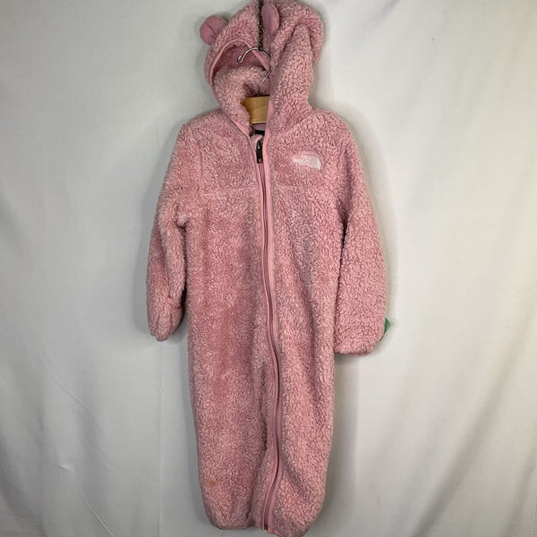 Size 6-12m: The North Face Pink High-Pile Fleece Bunting