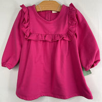 Size 9m: Tucker + Tate Pink Ruffle Trim Long Sleeve Dress