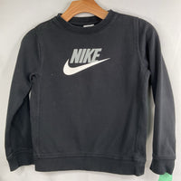 Size 8-9: Nike Black/White/Grey Logo Sweatshirt