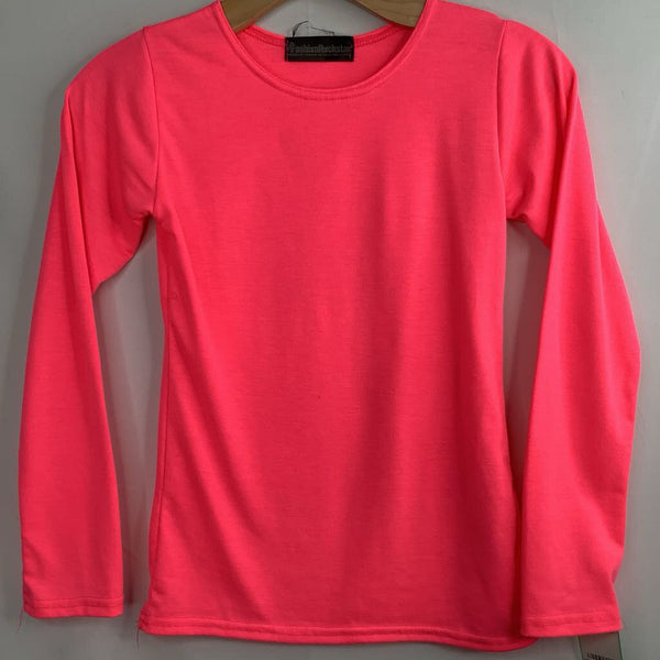 Size 9-10: Fashion Rockstar Hot Pink Long Sleeve Shirt