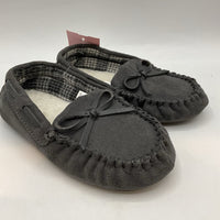 Size 9: Grey Moccasin Slippers