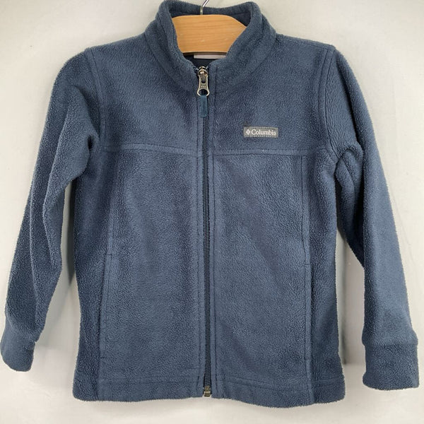 Size 4-5: Columbia Navy Fleece Zip-Up Coat