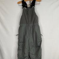 Size 3: REI Grey Fleece Upper Snow Bibs