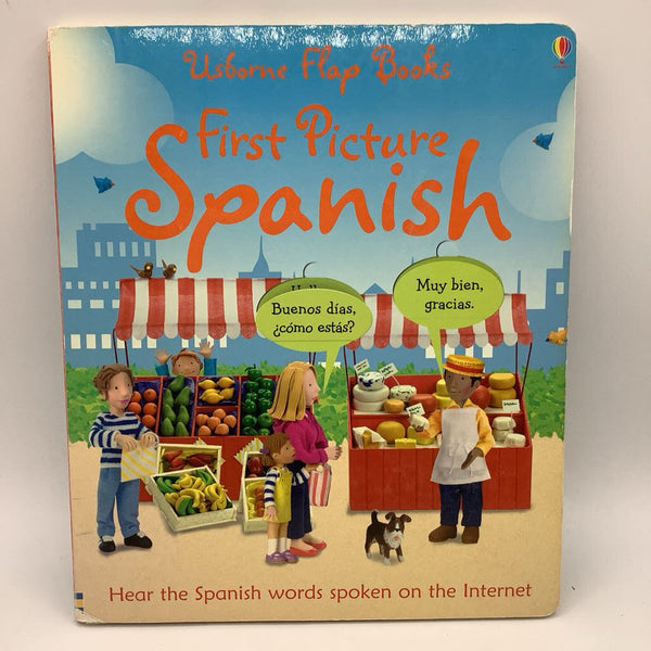 Usborne Flip Books: First Picture Spanish (board book)