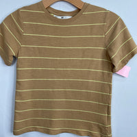 Size 6-7: H&M Beige/Yellow Striped T-Shirt