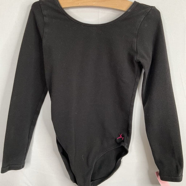 Size 6-8: Capezio Black Long Sleeve Dance Leotard