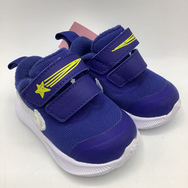 Size 2: Nike Blue Star Velcro Strap Sneakers