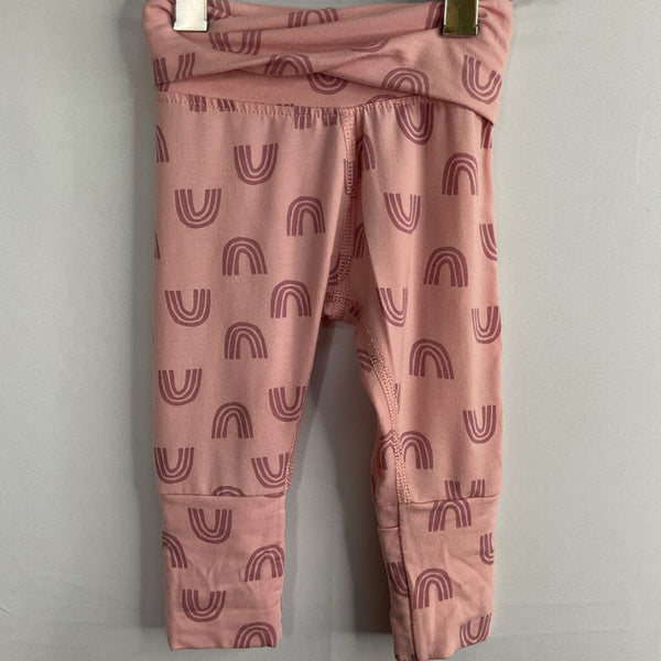 Size 0-3m (50): Hanna Andersson Pink/Purple Rainbows Tencel Cozy Pants