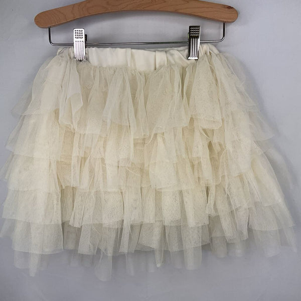 Size 4-5: White Layered Tulle Skirt