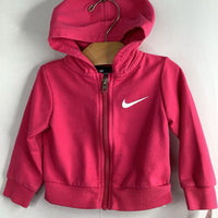 Size 12m: Nike Pink Zip-Up Hoodie