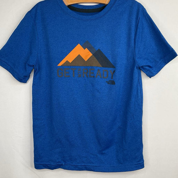 Size 6-7: The North Face Blue/Orange Mountain Athletic T-Shirt