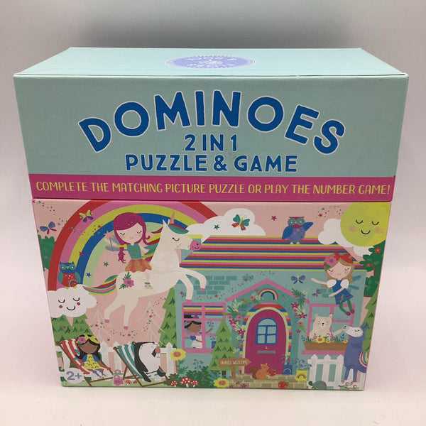 Floss & Rock Rainbow Fairy Reversible Dominoes 2-in-1 Puzzle & Game