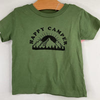 Size 12-18m: Lookout Green/Black Happy Camper T-Shirt