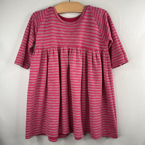 Size 4-5: Figge Purple/Pink Striped Long Sleeve Dress