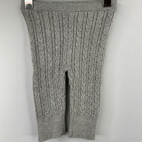 Size 0-3m: Gap Grey Cable Knit Ankle Leggings NEW