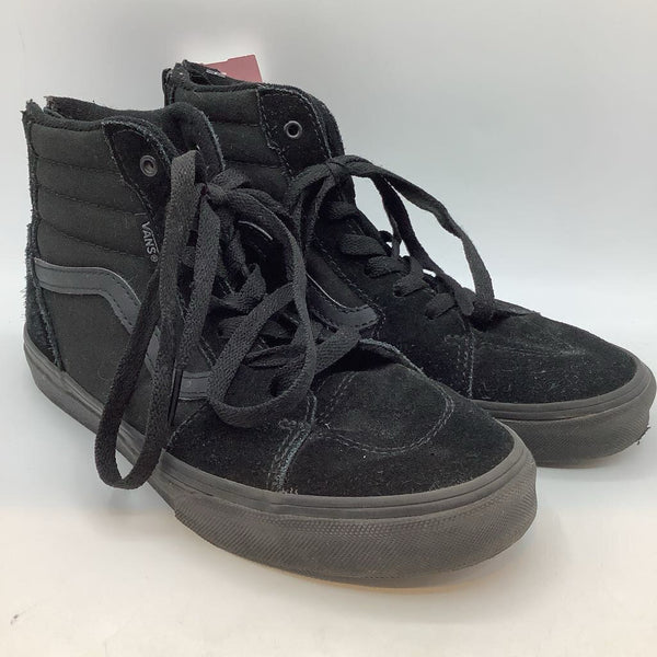 Size 5Y: Vans Black Sk8-Hi Lace/Zip Sneakers