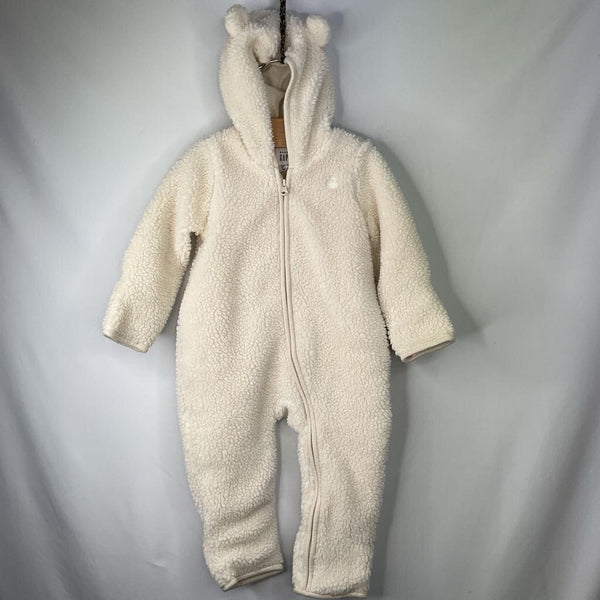 Size 6-12m: Gap WhiteTeddy Ear Sherpa Bunting