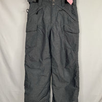 Size 8: Columbia Heathered Grey Snow Pants