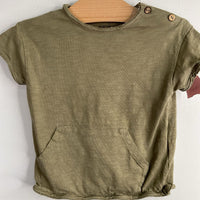 Size 18m: Play Up Heathered Green Pocket T-Shirt