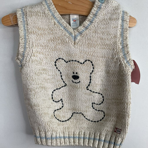 Size 2: Baby Club Tan Teddy Sweater Vest