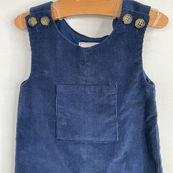 Size 9-12m: Classic Prep Navy Corduroy Overalls