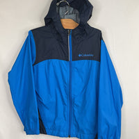 Size 6-7: Columbia Two Tone Blue Rain Coat