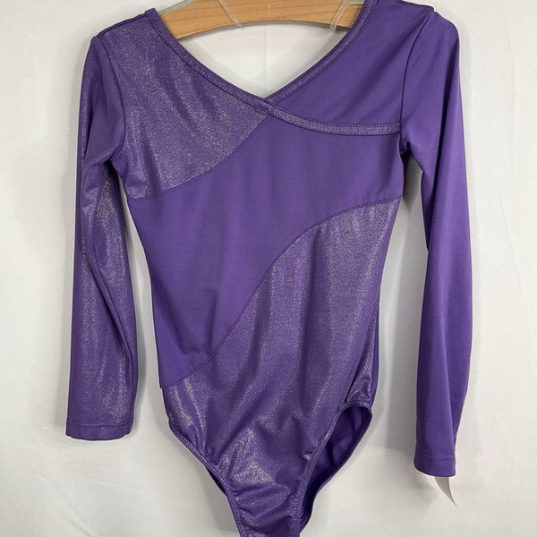 Size 7-8: Capezio Purple Sparkle Gymnastics Leotard