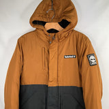 Size 10-12: Timberland Brown/Black Poly Fill Puffer Coat