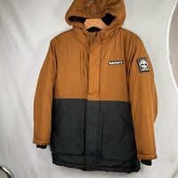 Size 10-12: Timberland Brown/Black Poly Fill Puffer Coat