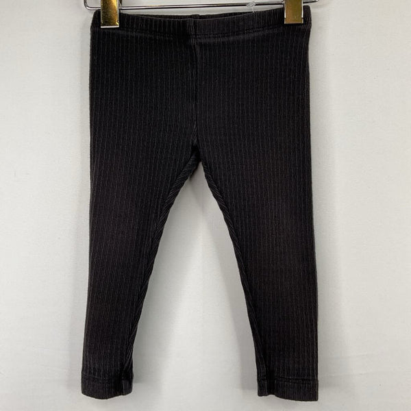 Size 9-12m: Tea Black Ribbed Leggins REDUCED