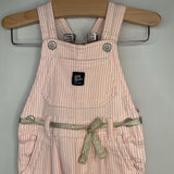 Size 18m: OshKosh Pink/White Striped Overalls