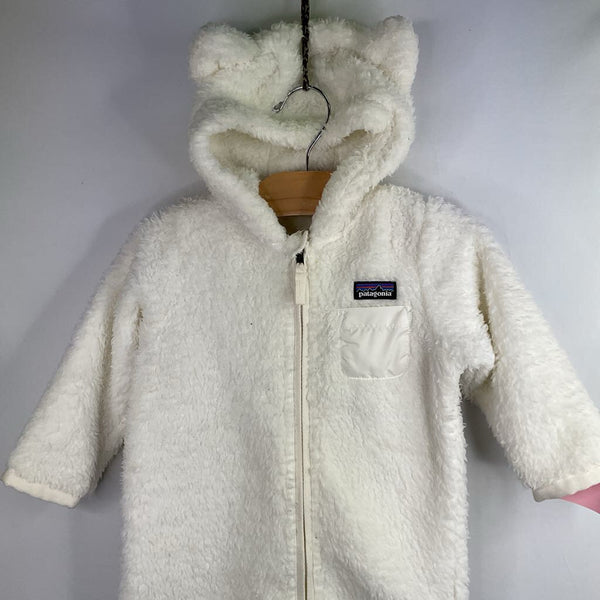 Size 12-18m: Patagonia White Teddy Ear Fleece Bunting NEW w/ Tags