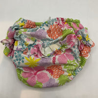 Size 6m: iPlay White/Colorful Floral Swim Diaper