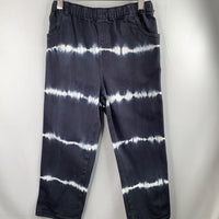 Size 6: Open Edit Navy/White Tie-Dye Stripes Soft Waist Pants