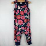 Size 12-18m (75): Hanna Andersson Navy/Red/Pink Floral Tank Romper REDUCED