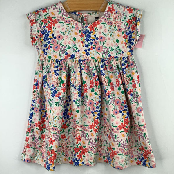 Size 2: Tea White/Colorful Floral Dress