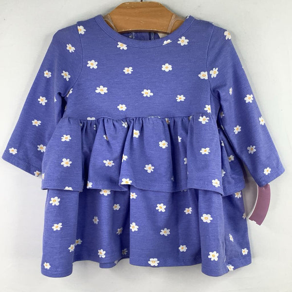 Size 9m: Tucker + Tate Blue/White Floral Long Sleeve Dress