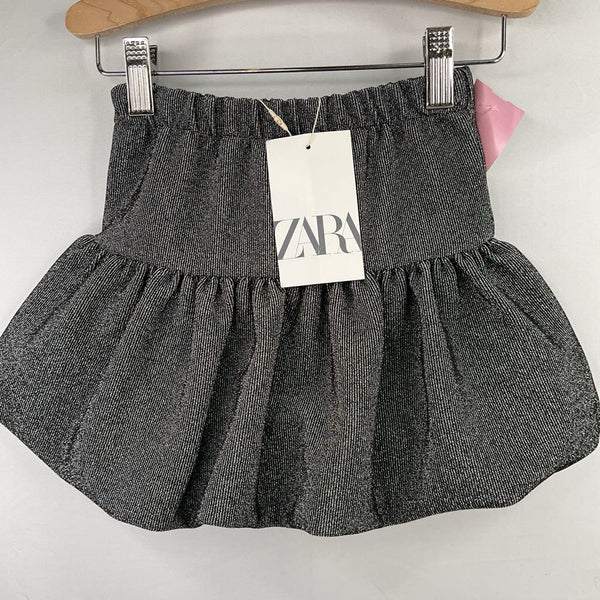 Size 4: Zara Silver Sparkle Skirt NEW w/ Tags