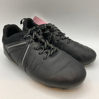 Size 2.5Y: DSG Black Lace-Up Soccer Cleats