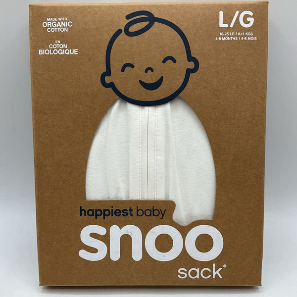 Size 4-6m: Happiest Baby White Snoo Sack Swaddle NEW