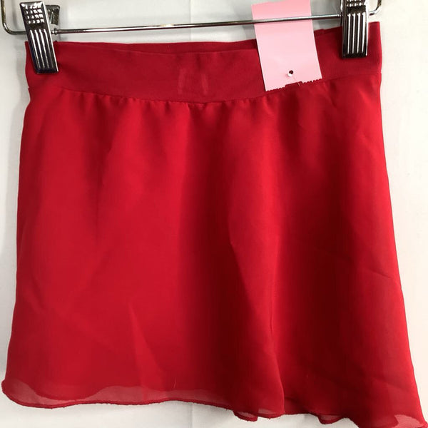 Size 6-8: Red Sheer Dance Skirt