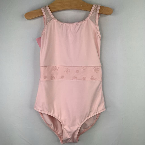 Size 8-10: Pink Floral Accent Dance Leotard