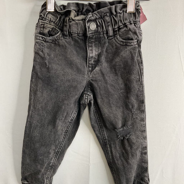 Size 3: Gap Black Distressed Soft Waist Jeans